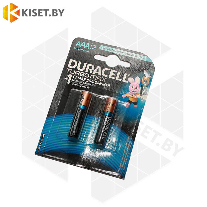 Батарейка AAA Duracell Turbo Max LR03 MX2400 2 шт.