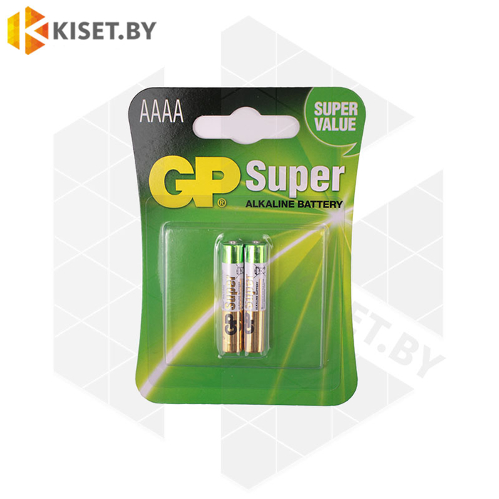 Батарейка AAAA GP Super 25A / LR61 / LR8D425 alkaline 1.5V 2 шт.