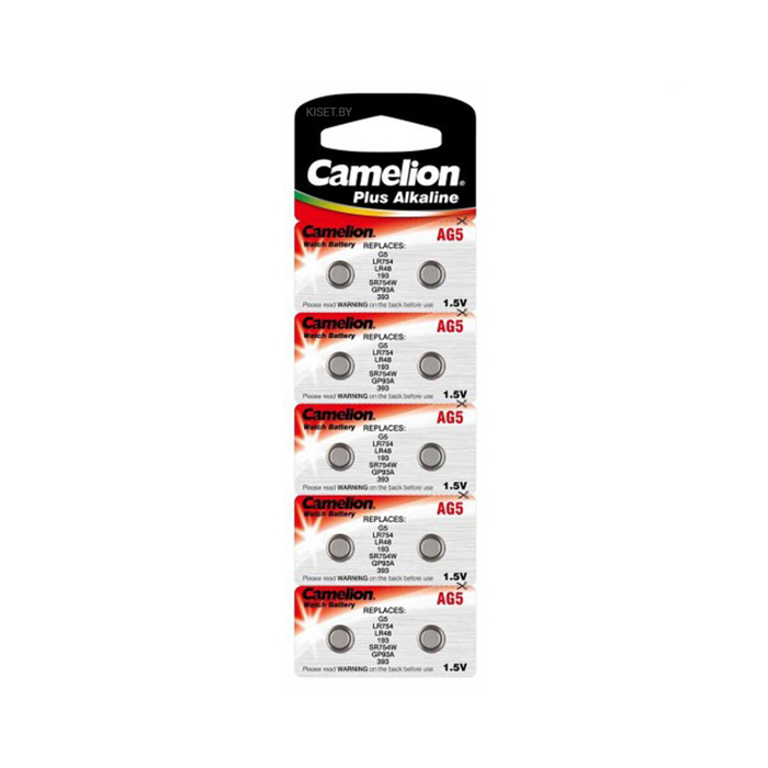 Батарейка Camelion AG5 / LR48 / G5 / SR754W alkaline 10 шт.
