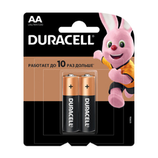 Батарейка AA Duracell LR6 MN1500 alkaline 2 шт