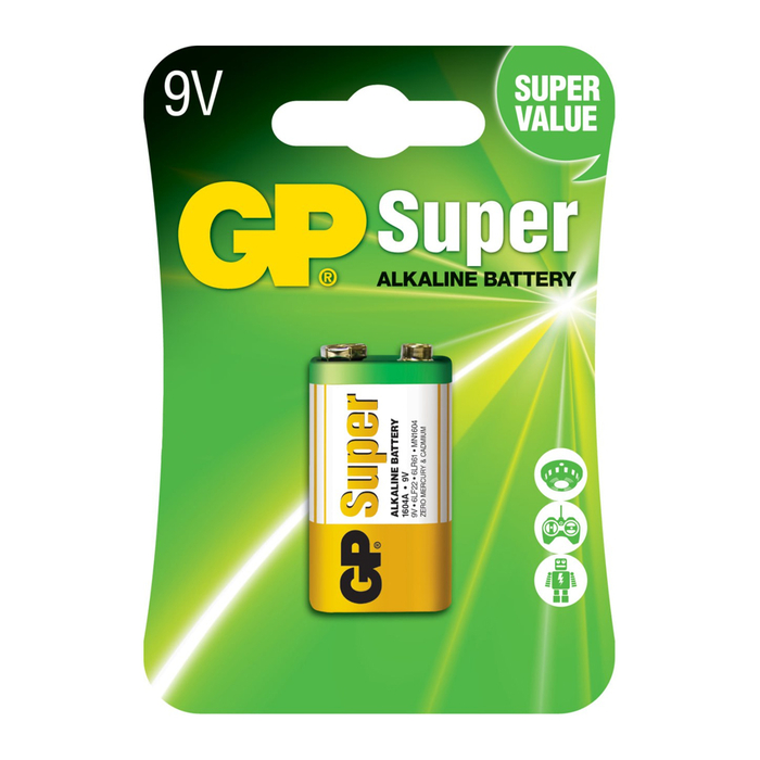Батарейка GP 1604AU / 6LR61 9V alkaline