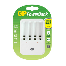 Зарядное устройство GP PowerBank PB420GS 4xAAA/AA белый