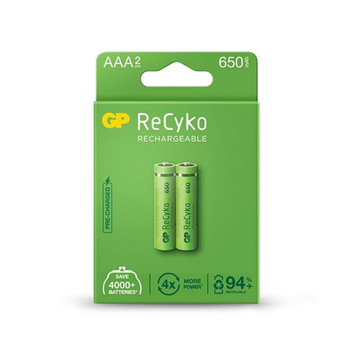 Аккумулятор AAA Ni-MH GP ReCyko GP65AAAHCE-5EB2 650mAh 2 шт
