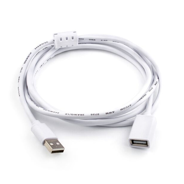 Удлинитель USB2.0 пассивный ATcom AT3790 феррит 3m белый