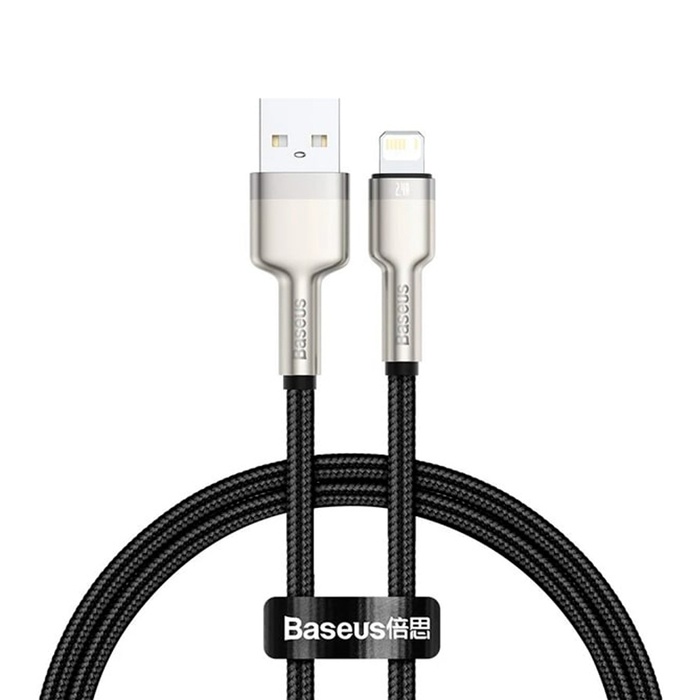 Кабель для зарядки Baseus Cafule CALJK-A01 USB-A - Lightning 2.4A 1m черный