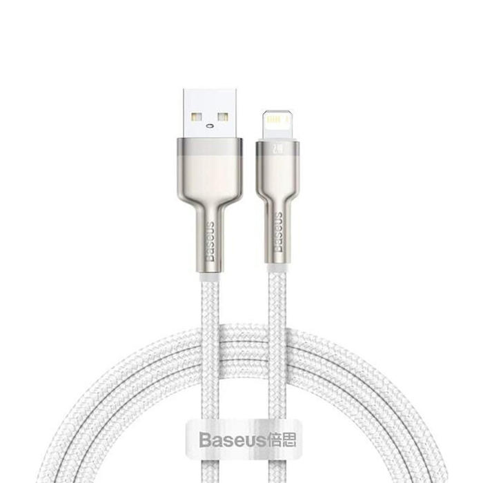 Кабель для зарядки Baseus Cafule CALJK-A02 USB-A - Lightning 2.4A 1m белый