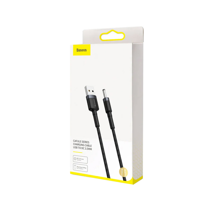 Кабель Baseus Cafule CADKLF-G1 USB-A - 3.5mm 2A 1m черно-серый