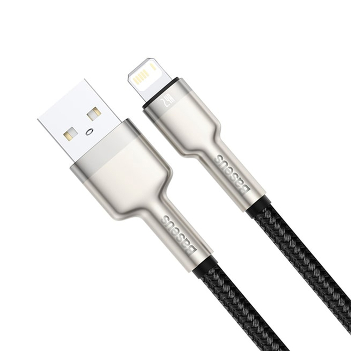 Кабель для зарядки Baseus Cafule CALJK-A01 USB-A - Lightning 2.4A 1m черный