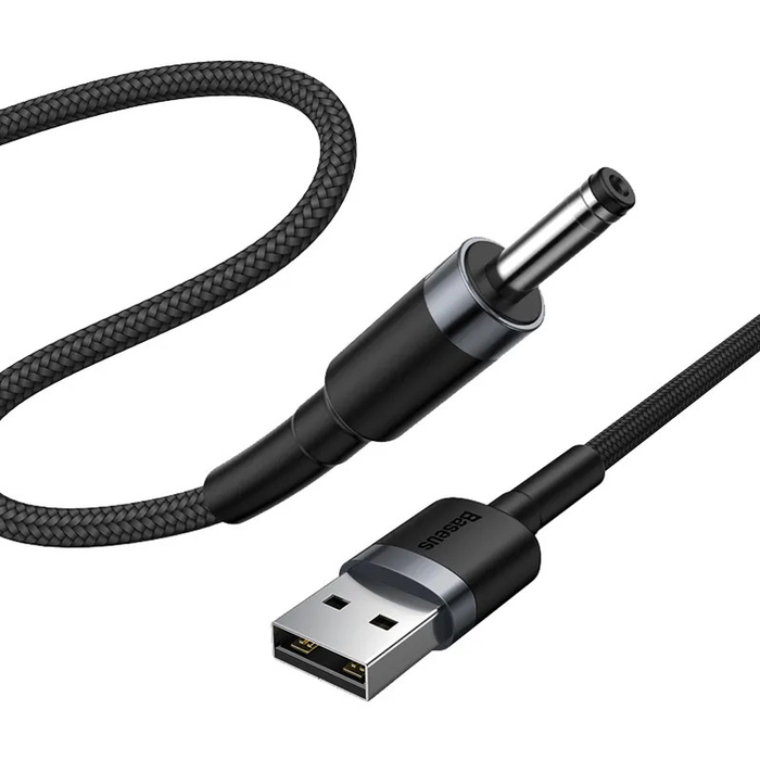 Кабель Baseus Cafule CADKLF-G1 USB-A - 3.5mm 2A 1m черно-серый
