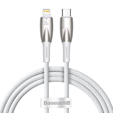 Кабель Baseus Glimmer CADH000002 Lightning - Type-C 20W 1m белый