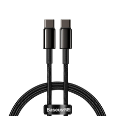 Кабель Baseus Tungsten Gold CATWJ-A01 Type-C - Type-C 100W 2m черный