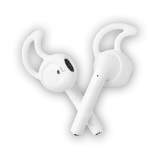 Силиконовые накладки - амбушюры KST для AirPods от выпадения наушников белый