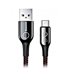 Кабель Baseus C-shaped CATCD-01 USB-A - Type-C 3A 1m черный