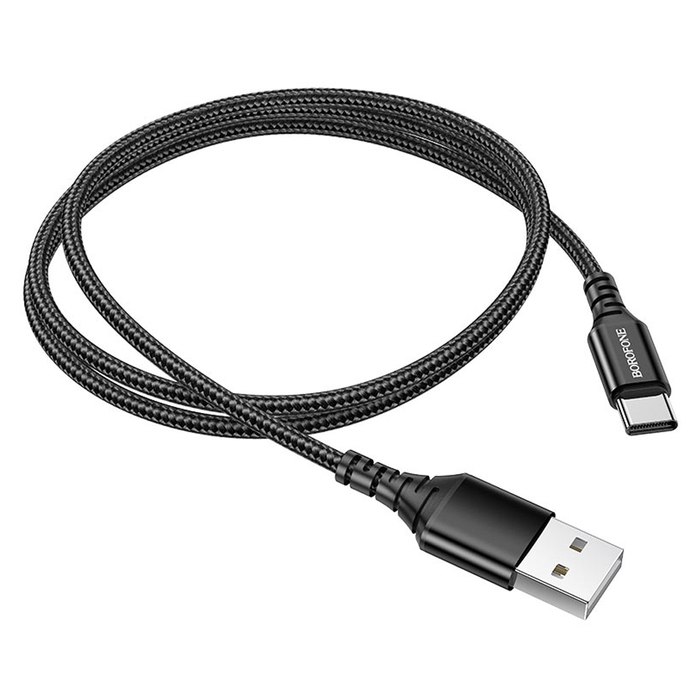 Кабель BOROFONE BX54 USB-A - Type-C 2.4A 1m черный