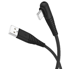 Кабель BOROFONE BX105 USB-A - Type-C 3A 1m угловой черный