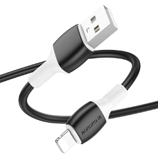Кабель BOROFONE BX84 USB-A - Lightning 2.4A 1m черный