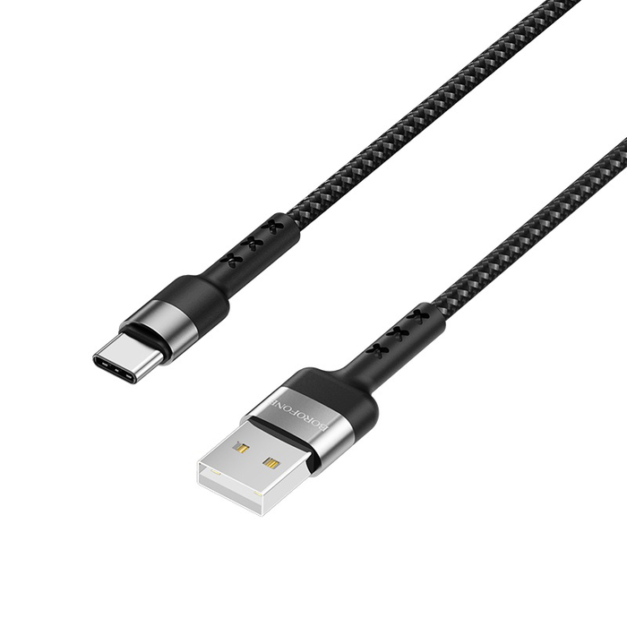 Кабель BOROFONE BX34 Type-C 3A черный 1m. черный