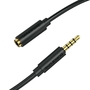 Кабель-удлинитель BOROFONE BL12 3,5mm AUX 2m черный