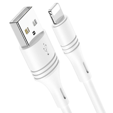 Кабель BOROFONE BX43 USB-A - Lightning 2.4A 1m белый