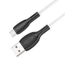 Кабель BOROFONE BX86 USB-A - MicroUSB 2.4A 1m белый