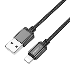 Кабель BOROFONE BX87 USB-A - Lightning 2.4A 1m черный