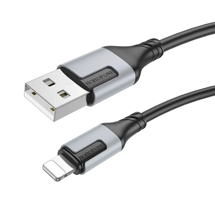 Кабель BOROFONE BX101 USB-A - Lightning 2.4A 1m черный