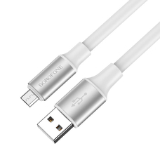 Кабель BOROFONE BX82 USB-A - MicroUSB 2.4A 1m белый