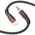 Кабель BOROFONE BL14 AUX Lightning - Jack 3.5 1m черный