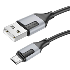 Кабель BOROFONE BX101 USB-A - MicroUSB 2.4A 1m черный