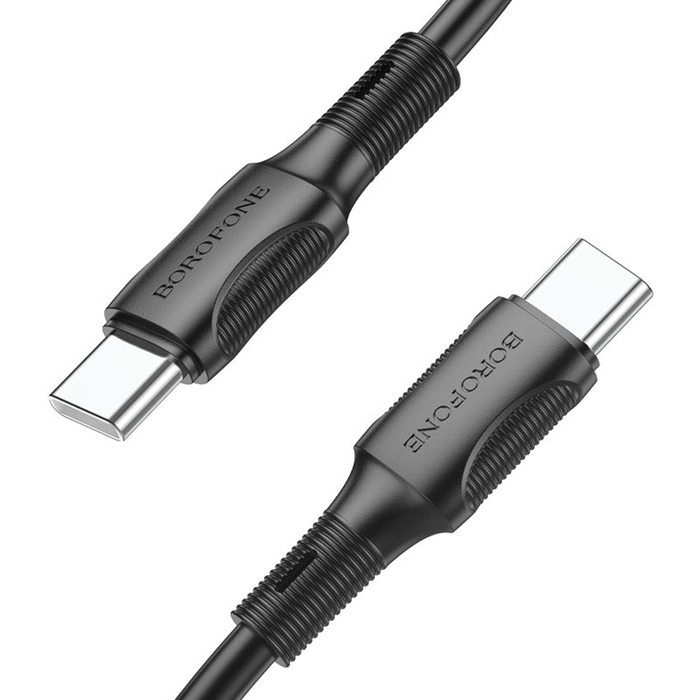 Кабель BOROFONE BX80 Type-C - Type-C 60W 1m черный