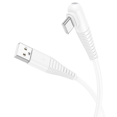 Кабель BOROFONE BX105 USB-A - Type-C 3A 1m угловой белый