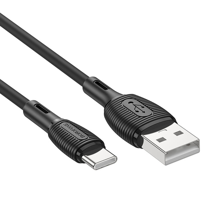 Кабель BOROFONE BX86 USB-A - Type-C 3A 1m черный