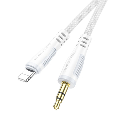 Кабель BOROFONE BL14 AUX Lightning - Jack 3.5 1m белый