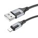 Кабель BOROFONE BX101 USB-A - Lightning 2.4A 1m черный