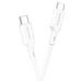 Кабель BOROFONE BX70 Type-C - Type-C 60W 1m белый