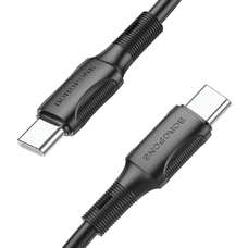 Кабель BOROFONE BX80 Type-C - Type-C 60W 1m черный