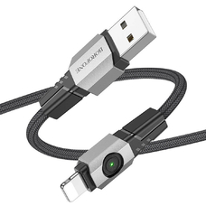 Кабель BOROFONE BU47 USB-A - Lightning 2.4A 1m черный