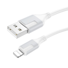 Кабель BOROFONE BX101 USB-A - Lightning 2.4A 1m белый