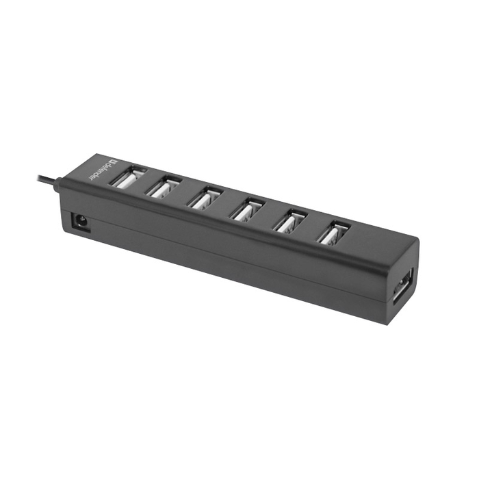USB-хаб Defender Quadro Swift USB2.0 7 портов 0,5A 0,6m черный