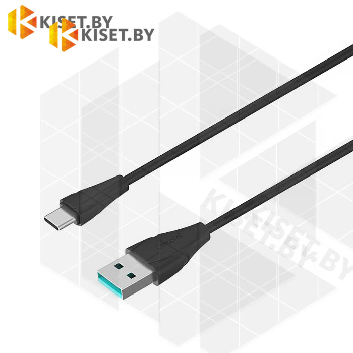 Кабель CELEBRAT CB-01T Type-C 1m для зарядки черный