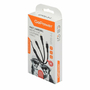 Кабель GoPower GP05-3-1 3в1 USB-A - Lightning / Type-C / microUSB 1m 2.4А черный
