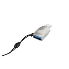 Адаптер OTG HOCO UA9 c USB-А на Type-C серебристый