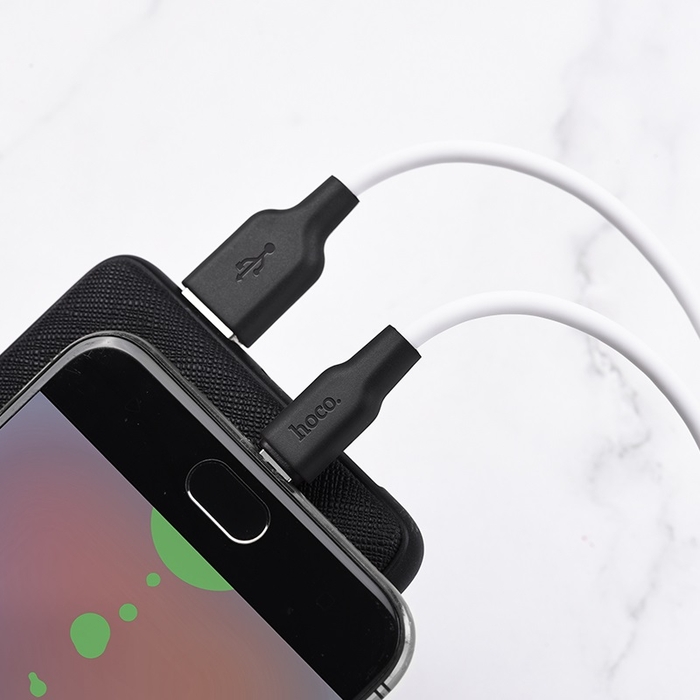 Кабель HOCO X21 Micro-USB 2A 1m белый