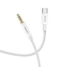 Кабель HOCO UPA19 AUX Type-C - Jack 3,5 1m серебристый