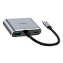 USB-хаб HOCO HB30 Eco серебристый