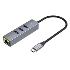 USB-хаб HOCO HB34 USB Type-C серебристый