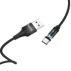 Кабель HOCO U76 USB-A - Type-C 2A 1m магнитный черный