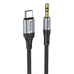 Кабель HOCO UPA26 AUX Jack 3.5 - Type-C 1m черный