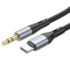 Кабель HOCO UPA22 AUX Jack 3.5 - Type-C 1m черный