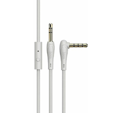 Кабель HOCO UPA15 AUX Jack 3,5 - Jack 3,5 1m с микрофоном серый
